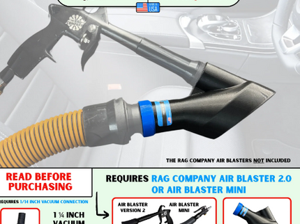 DETAIL DEMON Air+Vac Oval Attachment for the Rag Company Ultra Air Blaster Version 2 & Mini