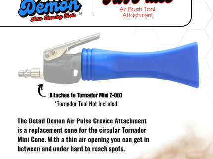 DETAIL DEMON 2PK - Detail Demon Air Pulse Crevice Attachment for the Tornador Mini Z-007