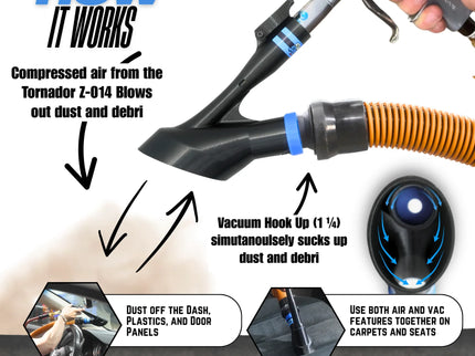 DETAIL DEMON Air+Vac Oval Attachment for the Tornador Z-014
