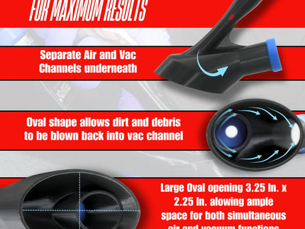 DETAIL DEMON Air+Vac Oval Attachment for the Tornador Z-014