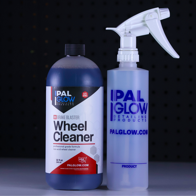 Brake Blaster non-acid wheel cleaner concentrated with dilution spray bottle