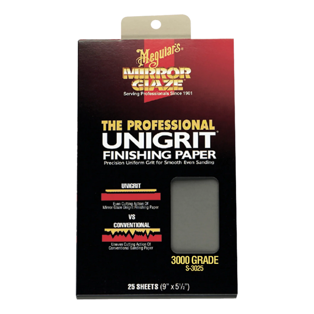 SANDPAPER, MEGUIAR'S 3000 GRIT