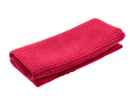 WAFFLE WEAVE GLASS TOWEL 16X24