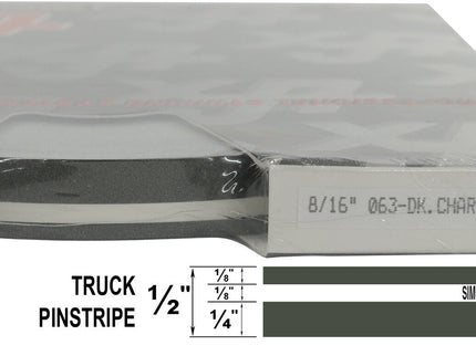 UP 8/16" DOUBLE STRIPE #63 CHARCOAL