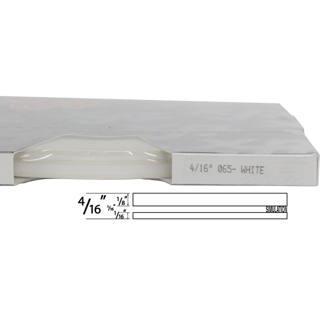 UP 4/16" X 150' STRIPE #65 WHITE