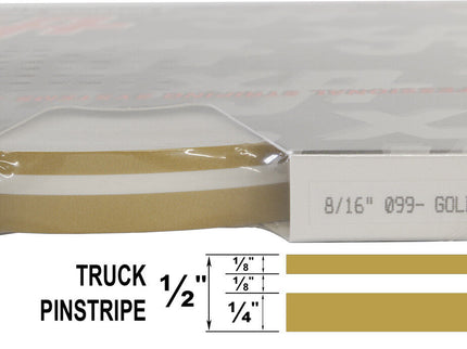 UP 8/16" DOUBLE STRIPE #99 GOLD MET