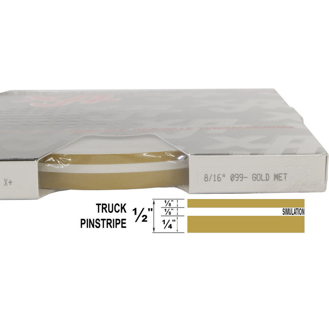 UP 8/16" DOUBLE STRIPE #99 GOLD MET