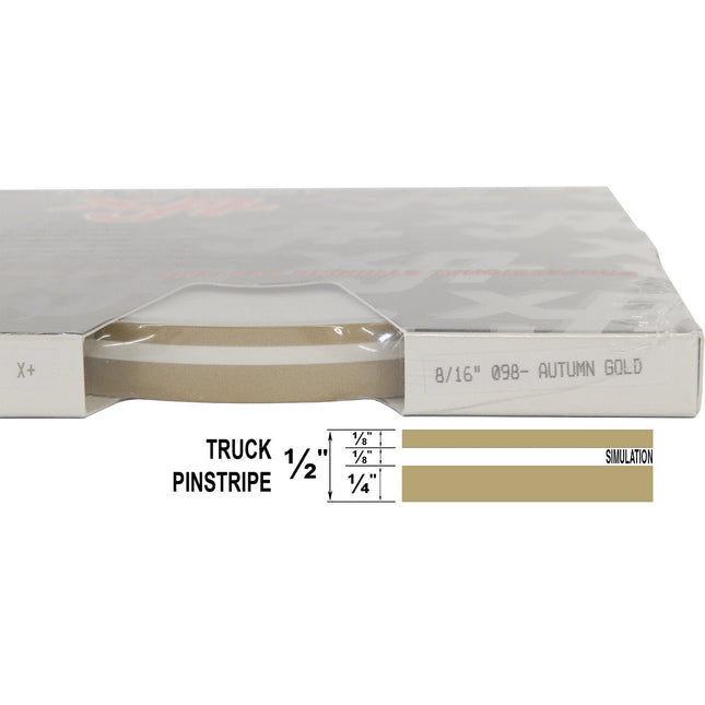 UP 8/16" DOUBLE STRIPE #98 LT GOLD